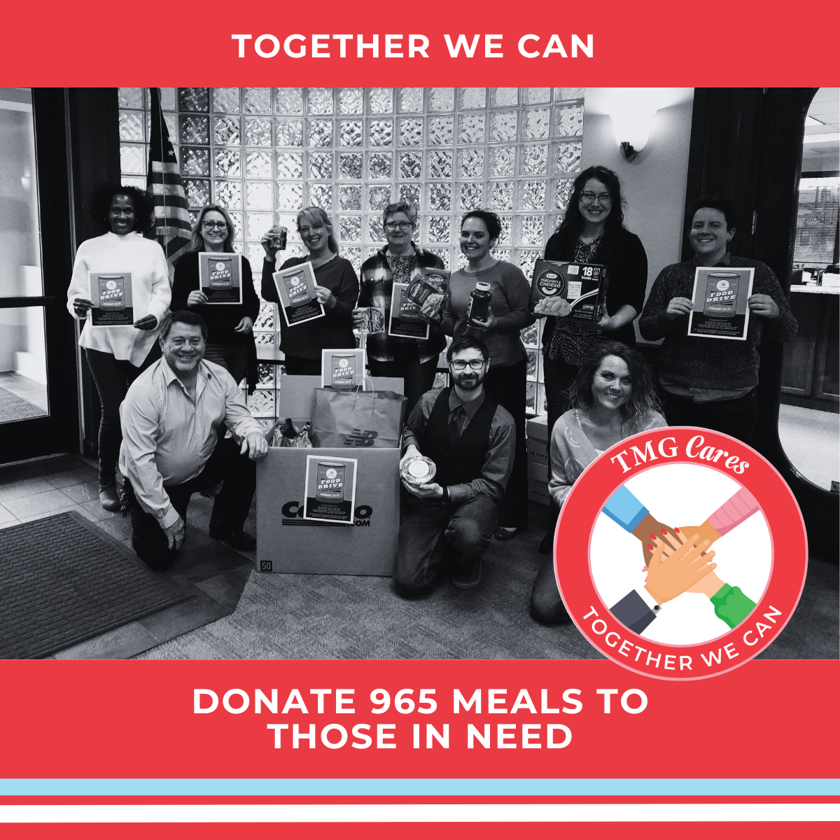 Together We Can Donate 965 Meals to Those in Need