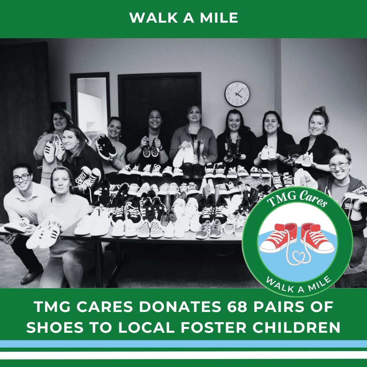 Walk a Mile donates shoes